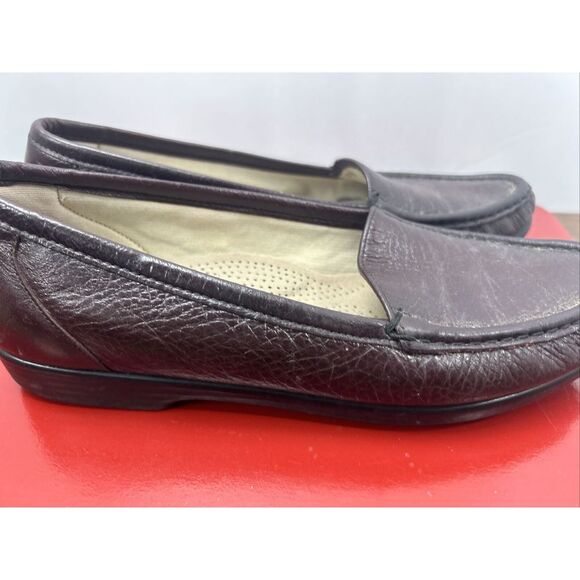 SAS Twin Loafer Womens Size 8 1/2 S Brown Leather Tripad Comfort Soft Step - Picture 4 of 9